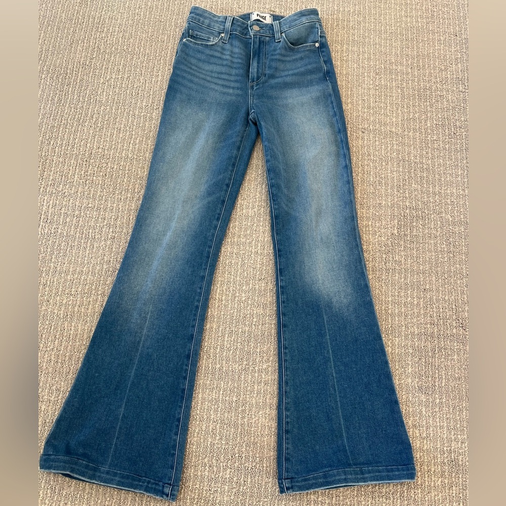 Women's Flared Blue Jeans-Petite